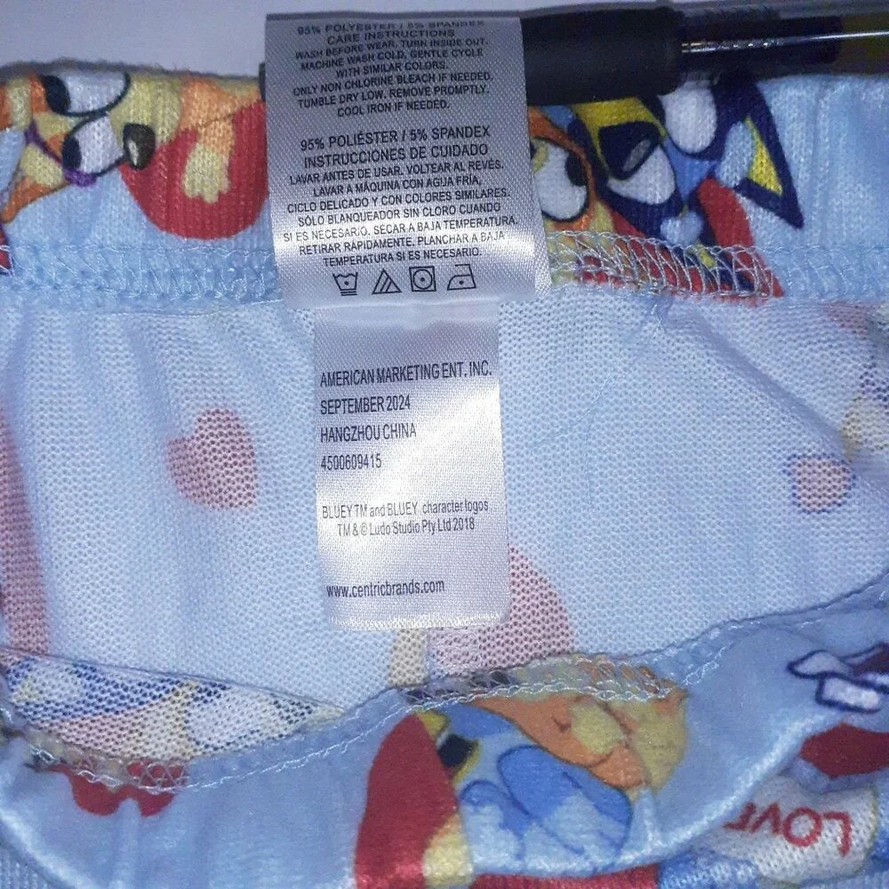 Character Bluey Toddler Unisex Valentine's Day Pajama Set, 2-Piece, Sizes 12M-5T - Picture 9 of 15